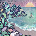 Three Cliffs Bay Gower Wales - A3 size