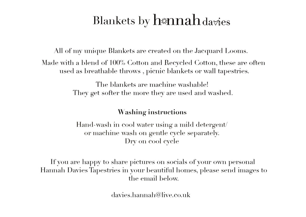 Woven Welsh lady blanket (The welsh bob)