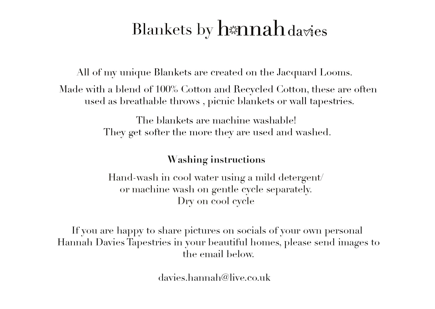 Woven Welsh lady blanket (The welsh bob)